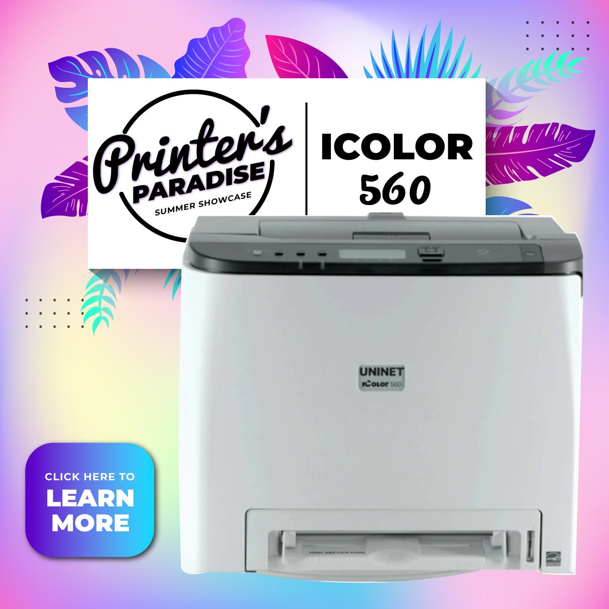 Uninet IColor 560 White Toner Printer (ProRIP, SmartCut, 1 year warranty)