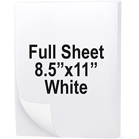 IColor White Vinyl Cut Sheet Label / Sticker Media with Permanent Adhesive (sold in packs of 25)