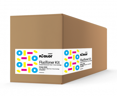 iColor 600 Fluorescent CMY toner and drum cartridge kit (5,000 pages)