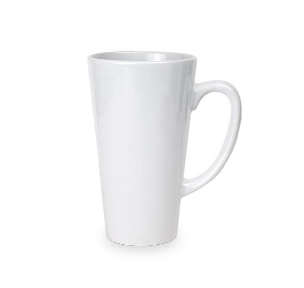 Porcelain Latte Mug, White