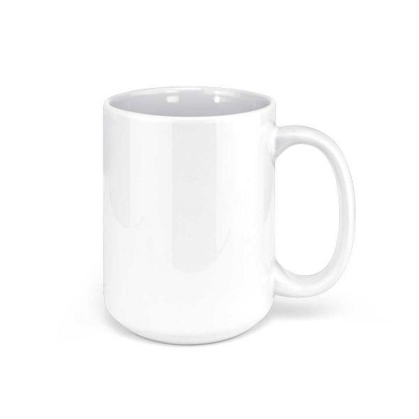 White Ceramic Sublimation Coffee Mug - 15oz. - 36/Case