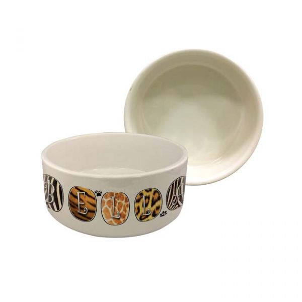 Ceramic Sublimation Pet Bowl - Small - 6" Wide - 24 Pack