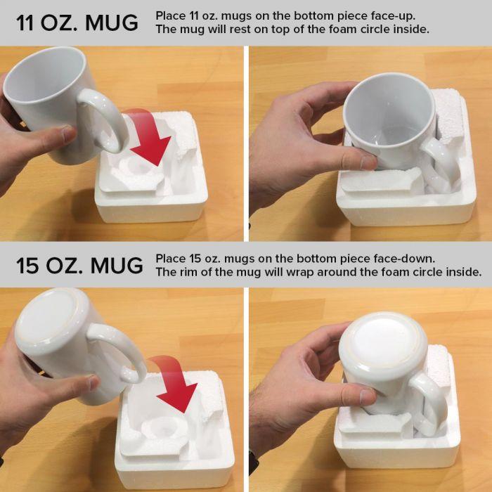 Gift Mug Foam Carrier for 11 & 15 oz mugs