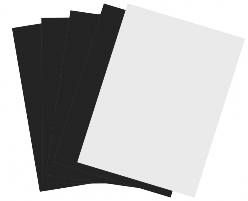 iColor Magnetized Media, White Poly, 11" x 17" (sold in 25s)