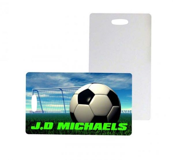 Two Sided FRP Plastic Sublimation Luggage Tags - 2.75" x 4" - 50 Pack
