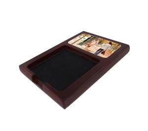 Mahogany Sublimation Sticky Note Holder with Insert - 10/Pack
