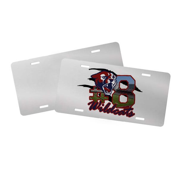 Aluminum Sublimation License Plate Cover - Clear (Silver) - 5.875" x 11.875"